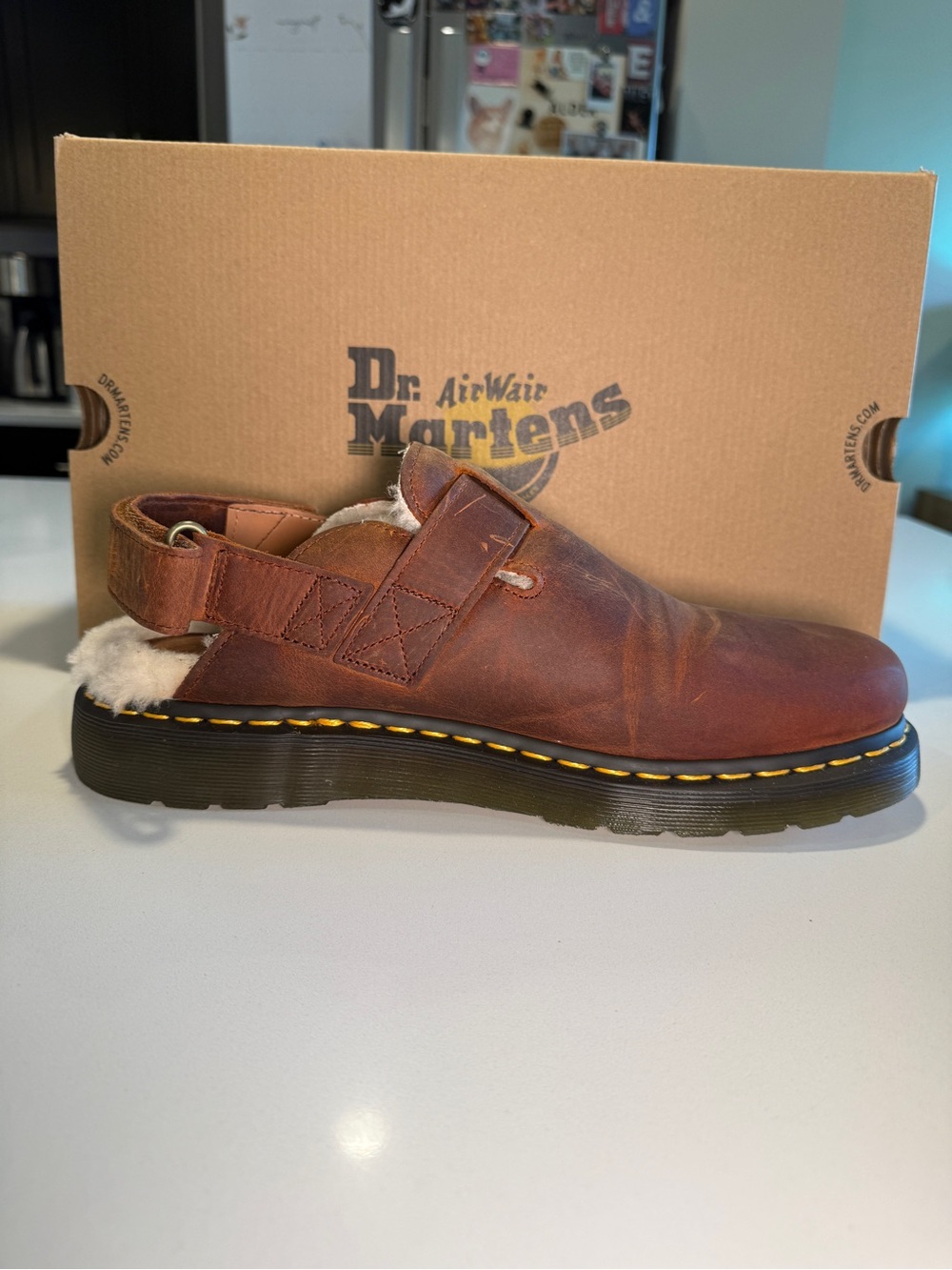 DR MARTENS - Jorge II in Warm Tan Menβs Size 12 Slip-On - Picture 12 of 16